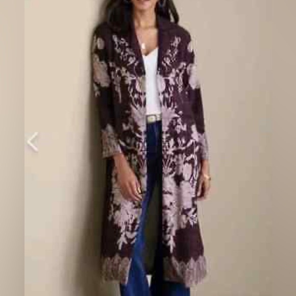 Soft Surroundings Jackets & Blazers - Soft Surroundings Masterpiece Duster in Purple Wine